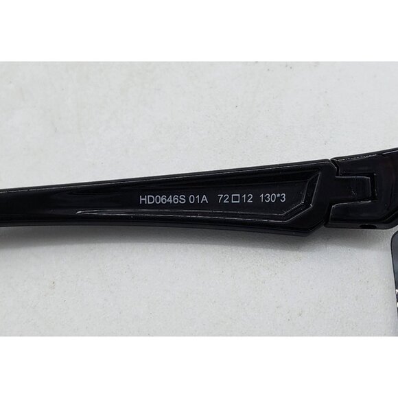 Harley-Davidson Men's Semi-Rimless Sunglasses Shiny Black Frame & Smoke Lens - Picture 10 of 14